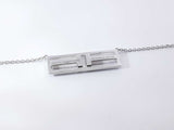 Tiffany & Co. T Two Diamond & 18k White Gold Necklace 4.5g 16 Inch Fw0426rrxdu