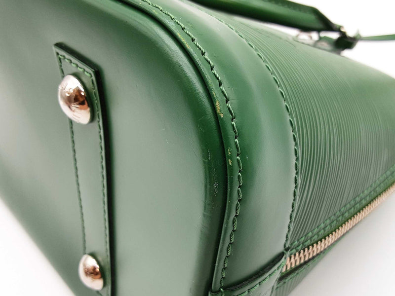 Louis Vuitton Epi Green Leather Alma Pm Handbag Sd1025wrzde