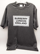Burberry Logo Gray Cotton Tshirt Size S P Do0926rxde