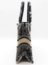 Christian Dior Toile De Jouy Blue Ecru Canvas Small Book Tote Do1025lxzxde