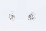 1.1ctw Diamond Stud Earrings In 14k White Gold 0.7 Grams Eb0225crxdu