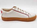 Tory Burch 75877 White Red Leather Gum Sole Court Shoes Size Us 7 Do0126pxde