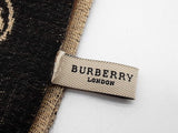 Burberry Brown Check Knight Logo Cashmere Silk Blend Scarf Do0326loxde