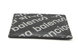 Balenciaga All Over Logo Black Leather Card Wallet Eb0226crsa