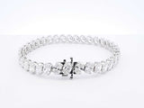 18.0 Cttw Lab Grown Diamond & 14k Gold Bracelet 12.9 Gram 6.25 Inch Fw0425prxzdu