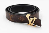 Louis Vuitton Monogram Reversible Belt With Lv Gold Tone Buckle Eb1125lordu