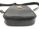 Versace Black Pebbled Leather Medusa Crossbody Bag Sd0726wzxdu