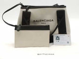 Balenciaga Small Navy Cabas Tote Bag White With Pochette Aa1026lzxsa