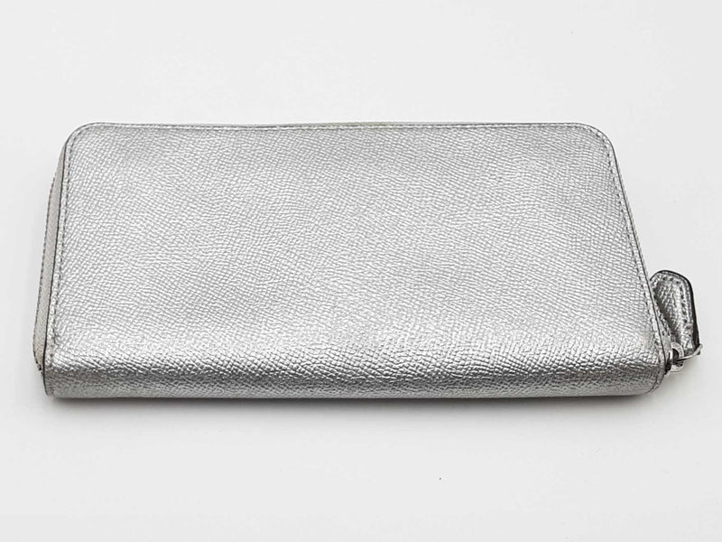 Coach Metallic Silver Crossgrain Leather Wallet Aa0626lzsa – Max Pawn