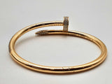 18k Yg 33.6g Diamonds Bangle Bracelet Do0924lrxzxmia