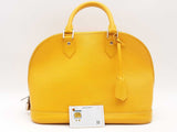 Louis Vuitton Alma Pm Epi Yellow Handbag Aa0726iorsa