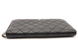 Chanel Quilted Caviar Zip Around Organizer Wallet Eb0926orxsa