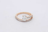 1.0cttw Lab Grown Diamond Ring In 14k Yellow Gold 4 Grams Size 7 Eb0826crxsa
