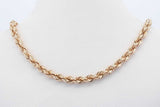 14k Yellow Gold Rope Chain Necklace 17.6 Grams 24 Inch Eb1225rcrdu