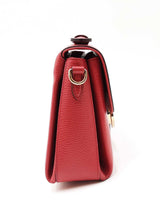 Gucci Interlocking G Red Leather Top Handle Bag Eb0726wxzdu