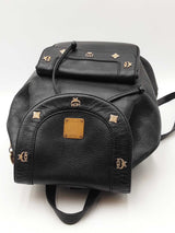 Mcm Black Leather Backpack Eb0726lcrdu