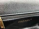 Chanel Black Quilted Caviar Leather Mini Sweetheart Flap Bag Eb0526wxxzde