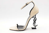Saint Laurent Opyum White Patent Leather Heels Size 38.5 Eb0526lrxsa