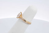 0.75ctw Lab Grown Pear Shape Diamond 18k Yellow Gold Ring 3.8g Sz4.5 Eb0526pxzdu