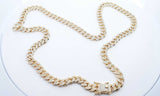 Gold Plated Sterling Silver Cuban Link Chain 78.71 Grams, 23.5 Inch Hs0224lepsa