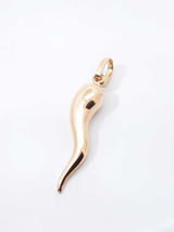 18k Yellow Gold Cornicello Italian Horn Pendant 2.7 Grams Fw0826wxzdu
