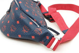 Mcm Blue & Red Viestos Belt Bag Eb0926crde