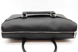 Yves Saint Laurent Black Leather Duffle Breifcase Eb0526ixzde