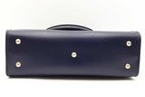 Salvatore Ferragamo Briana Navy Blue Leather Tote Bag Eb1125oxzdu