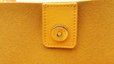 Yves Saint Laurent Yellow Leather North South Toy Shopping Tote Bag Eb1025wrxdu