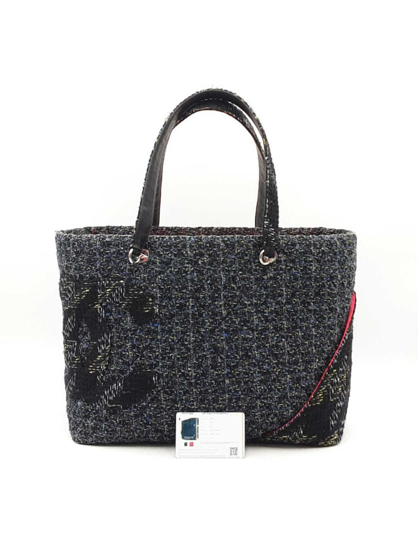 Chanel Cambon Large Multicolor Quilted Tweed Tote Bag Fw0925ezxdu
