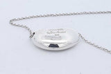 Tiffany & Co. Elsa Peretti 925 Bean Pendant Necklace 7.9 Grams 17 In Eb0926lrxde