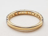 1.00 Cttw Lab Grown Diamonds 14k Yellow Gold 2.3g Ring Size 7 Do0525wwode
