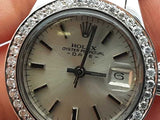 Rolex Oyster Date 26mm Stainless Steel Watch With Diamond Bezel Eb0723lsiwsa