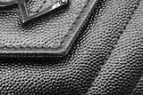 Saint Laurent Chevron Quilted Cassandre Envelope Wallet With Chain Eb0826ixzdu
