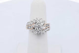 1.2cttw Diamond Ring In 14k Yellow Gold 8.8 Grams Size 5 Eb0926sxzde