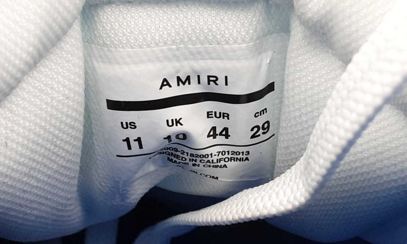 Amiri Skel High Top Sneakers Size 11 Eb0624lxzsa