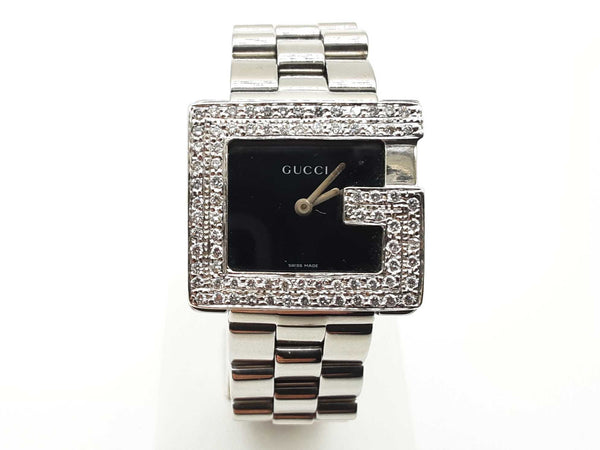 Gucci 3600j 26 G Aftermarket Diamonds Steel Quartz Watch Do0525ixzde
