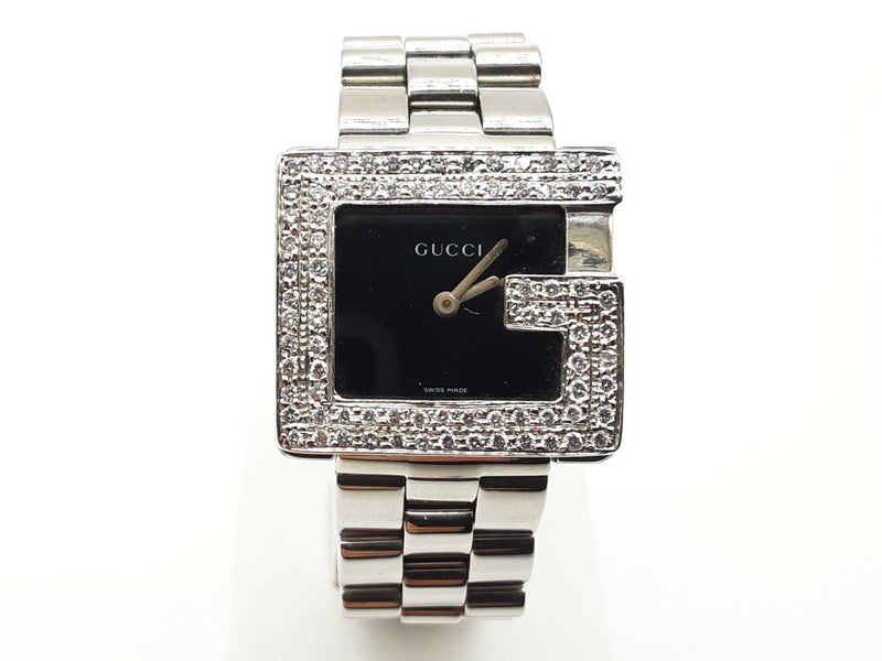 Gucci 3600j 26 G Aftermarket Diamonds Steel Quartz Watch Do0525ixzde