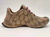 Gucci Run Beige Ebony Mongram Shoes Size 11 Aa1125lrzsa