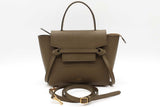 Celine Army Green Leather Top Handle Belt Bag Eb0826wxzde