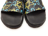 Gucci Ghost Slides In Star Print Black Rubber Size 12 Fw0926ixdu