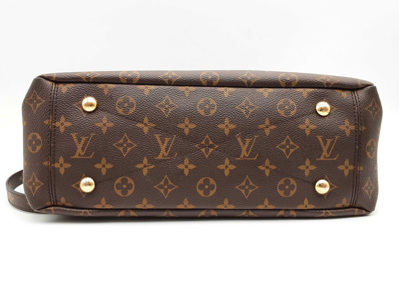 Louis Vuitton Pallas Mm Brown Monogram Cerise Red Handbag Sd0825pzxsa