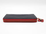 Louis Vuitton Blooming Flower Clemence Wallet In Navy Blue Monogram Empreinte Leather Fw0726lwrdu