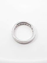 1.95 Cttw Diamond & 14k White Gold Wedding Band 4.9 Grams Size 6.75 Fw0926orxdu