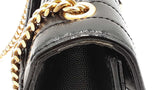 Yves Saint Laurent Envelope Shoulder Bag In Black Matelassé Leather Fw0425czxdu