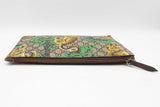Gucci Bengal Tiger Wristlet Pouch In Gg Supreme Coated Canvas Fw0126oxzdu