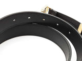 Gucci Black Leather Belt With Torchon Double G Buckle Size 85/34 Eb0726lxzde