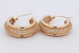 14k Yellow Gold Hoop Earrings 4.3 Grams Eb0826oxzsa