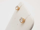 1.02 Cttw Lab Grown Diamonds 14k Yellow Gold 1.1g Stud Earrings Do0726orxde