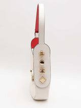 Christian Louboutin Mini Carasky White Leather Shoulder Bag Eb0526prxsa